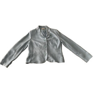 Amanda Smith Blazer Womens Size 16 Business Sport Coat Baby Blue Suit Jacket